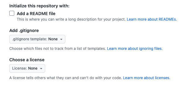 github-init-repo-options